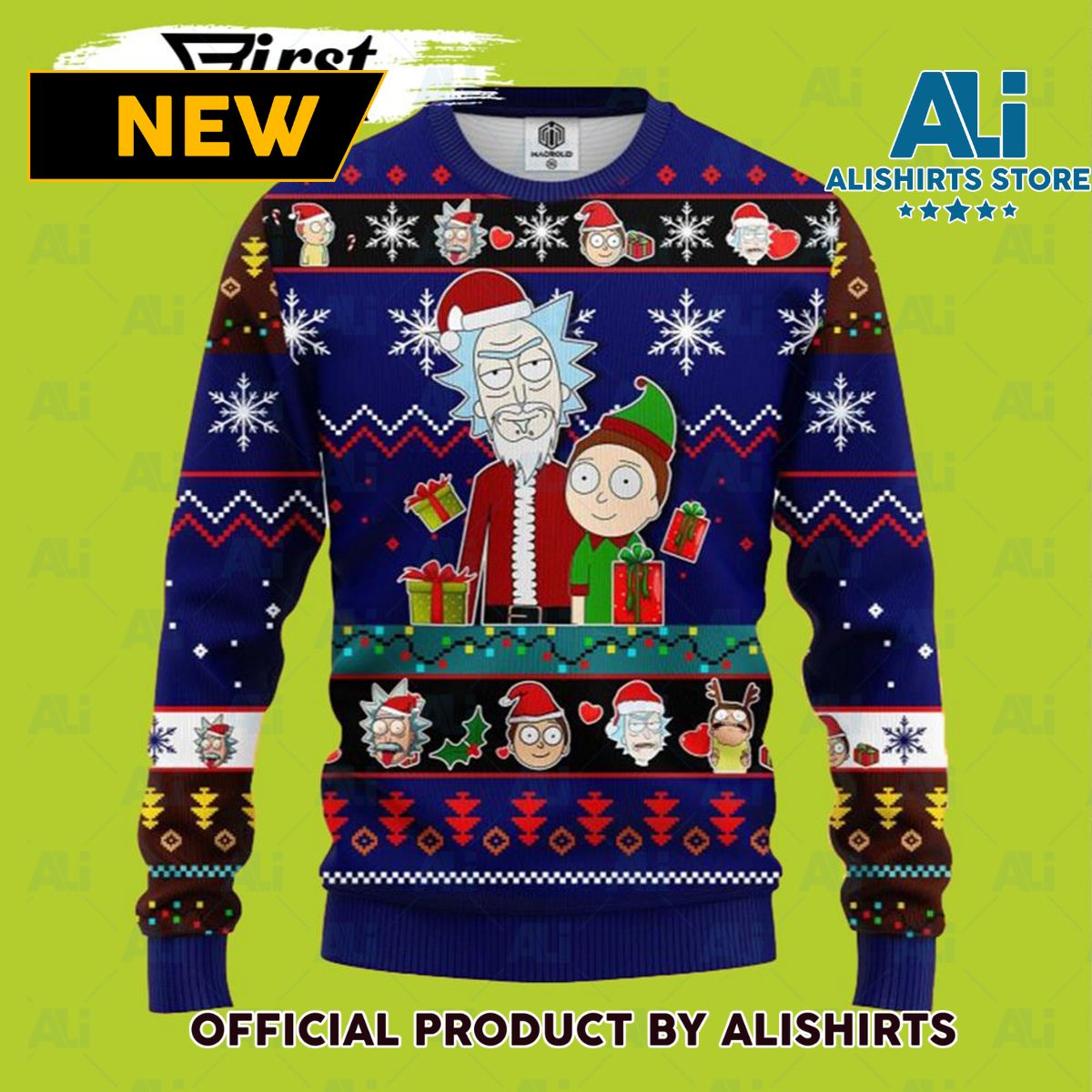 Cool Rick And Morty Ugly Christmas Sweater