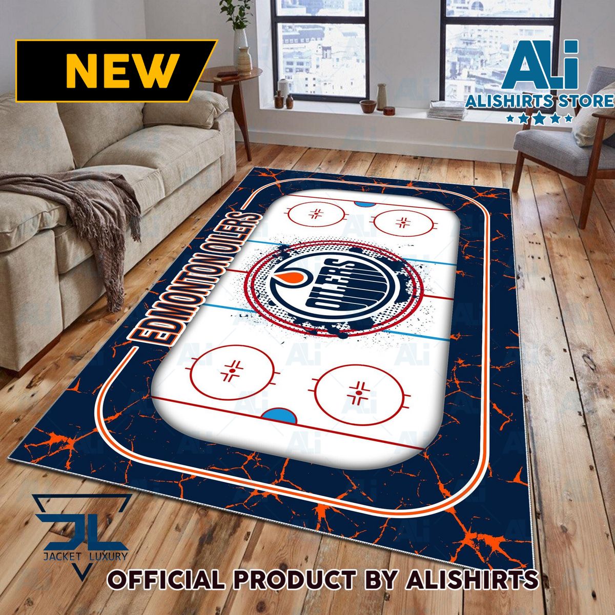 Edmonton Oilers NHL team Rug Carpet