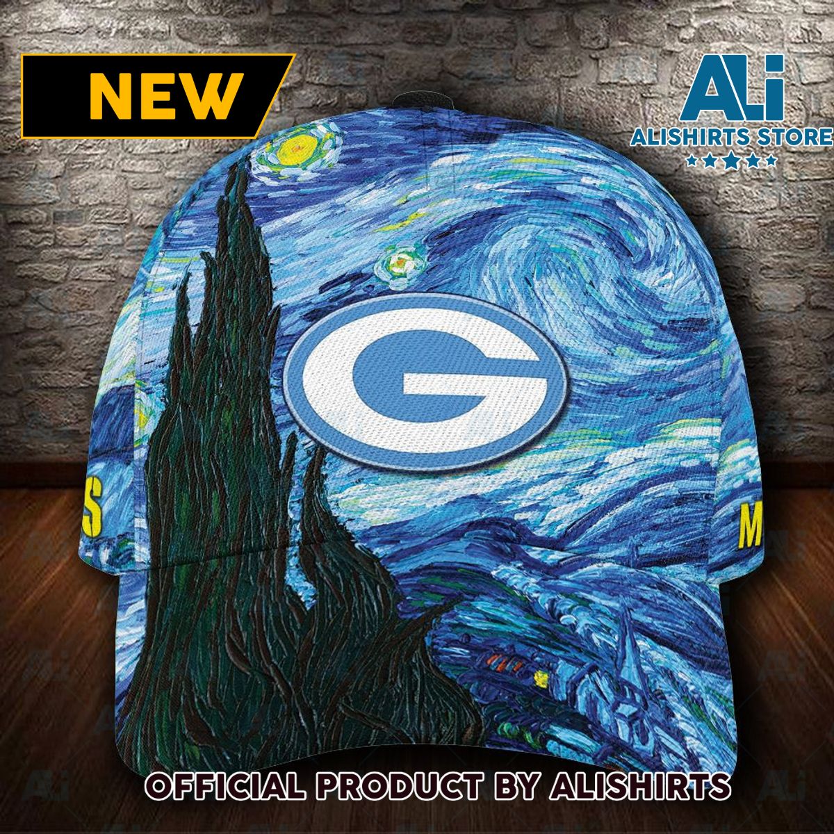 Personalized Green Bay Packers Van Gogh Classic Cap