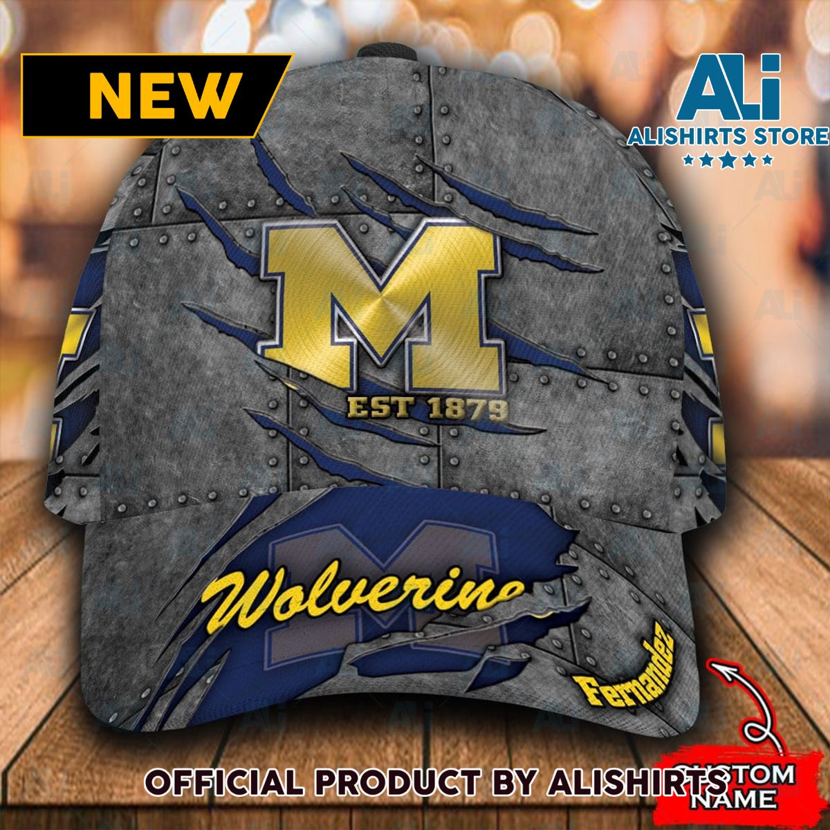 Personalized Michigan Wolverines Classic Cap