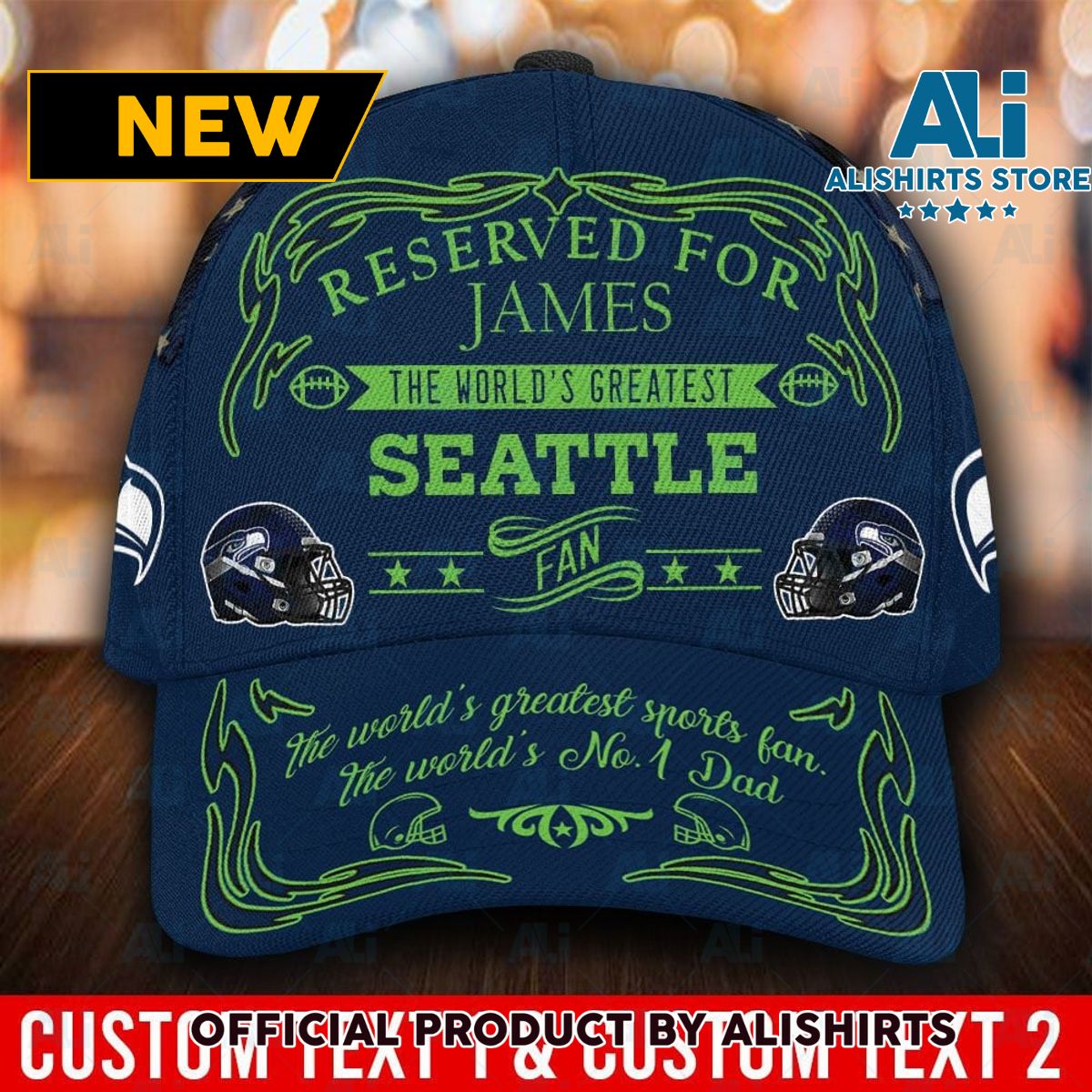 Personalized Seattle Seahawks World Greatest Fan Classic Cap