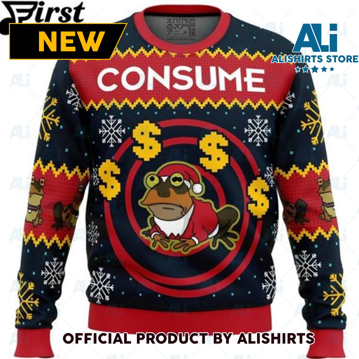 Anime Hypnotoad Consume Futurama Ugly Christmas Sweater