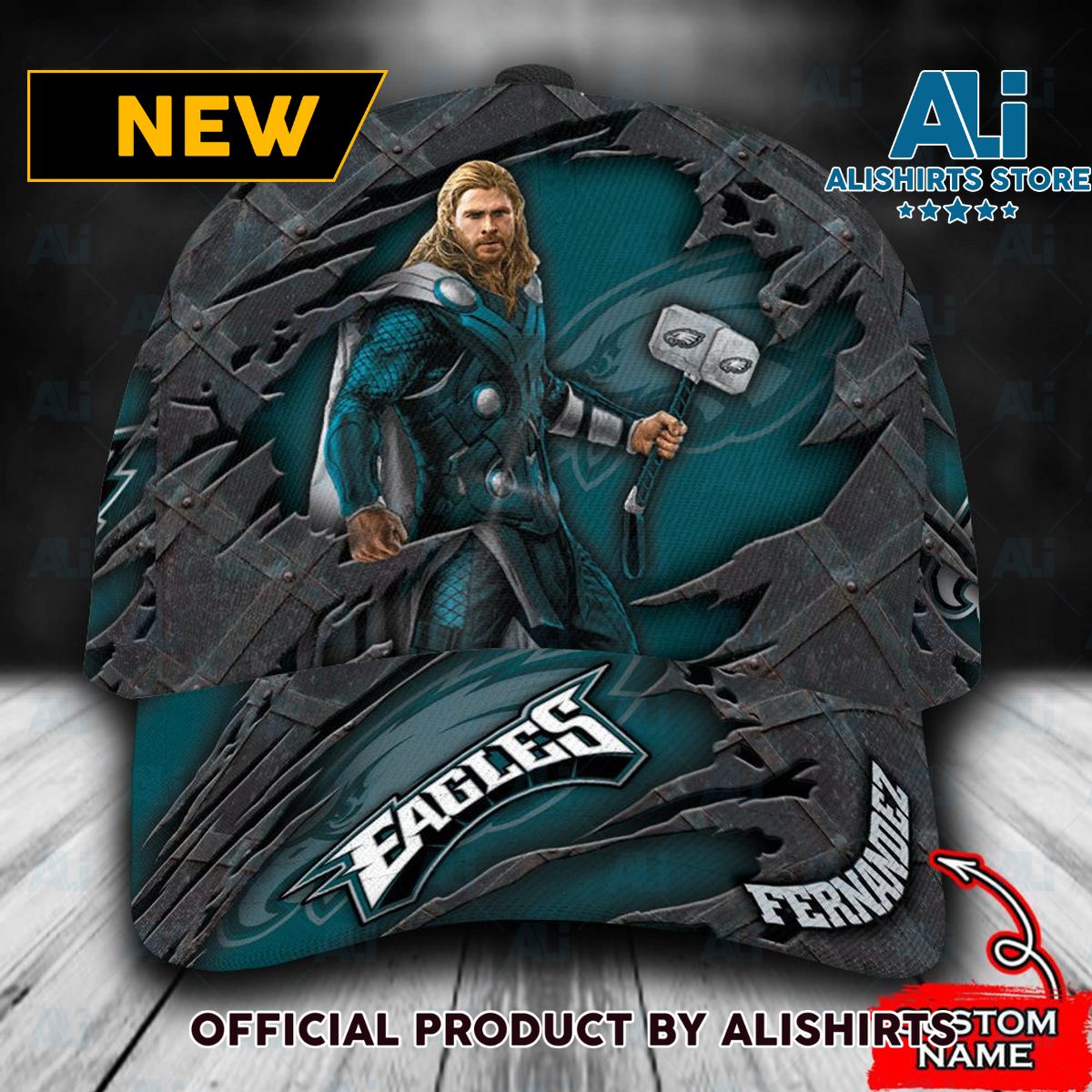 Personalized Philadelphia Eagles Thor Classic Cap