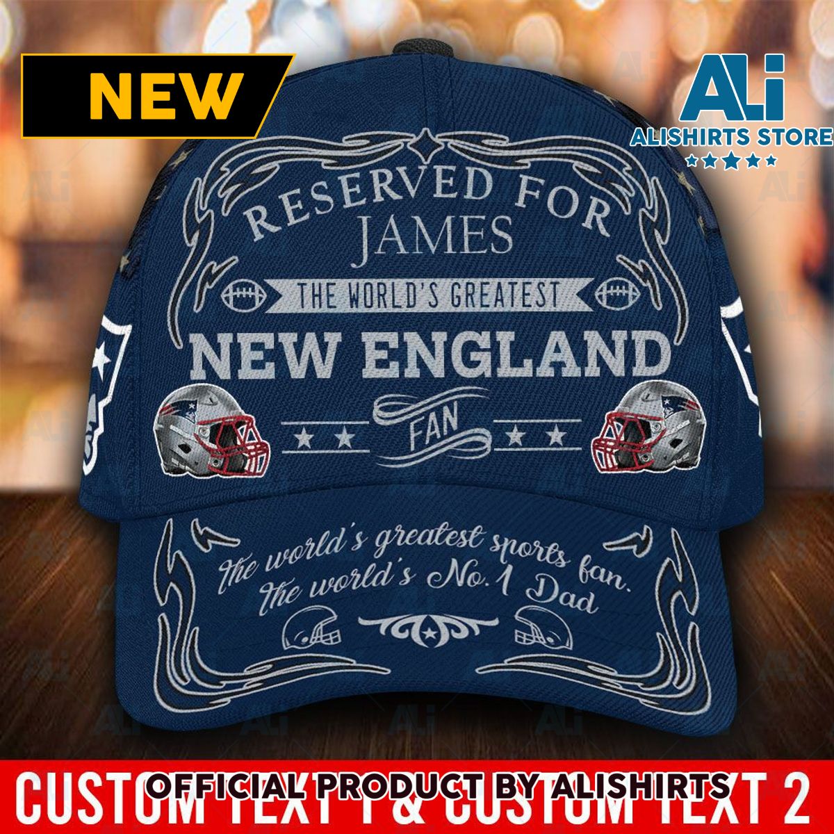 Personalized New England Patriots World Greatest Fan Classic Cap