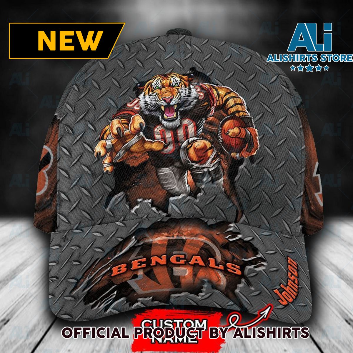 Personalized Cincinnati Bengals Mascot Classic Cap