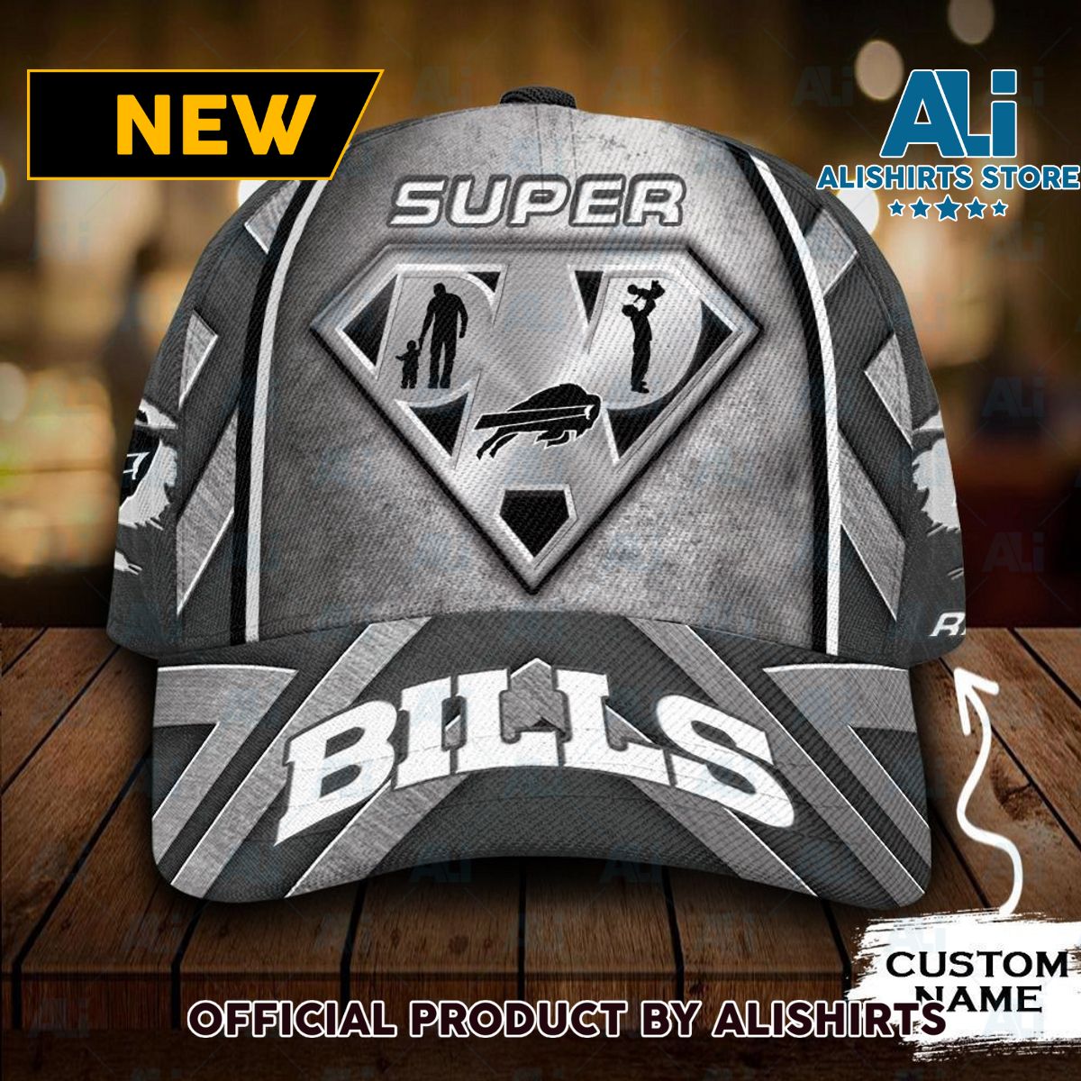 Personalized Buffalo Bills Superman Dad Classic Cap