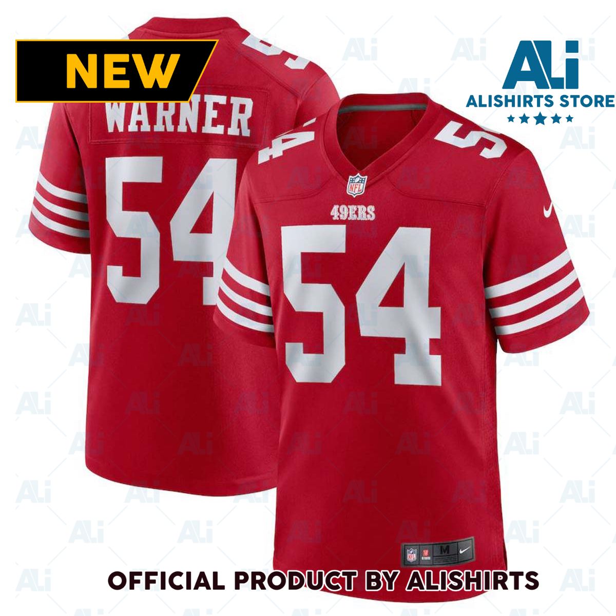 Nike San Francisco 49ers Fred Warner  54 Game NFL Football Jersey