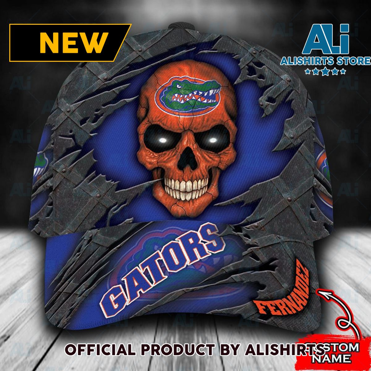 Personalized Florida Gators Skull Classic Cap