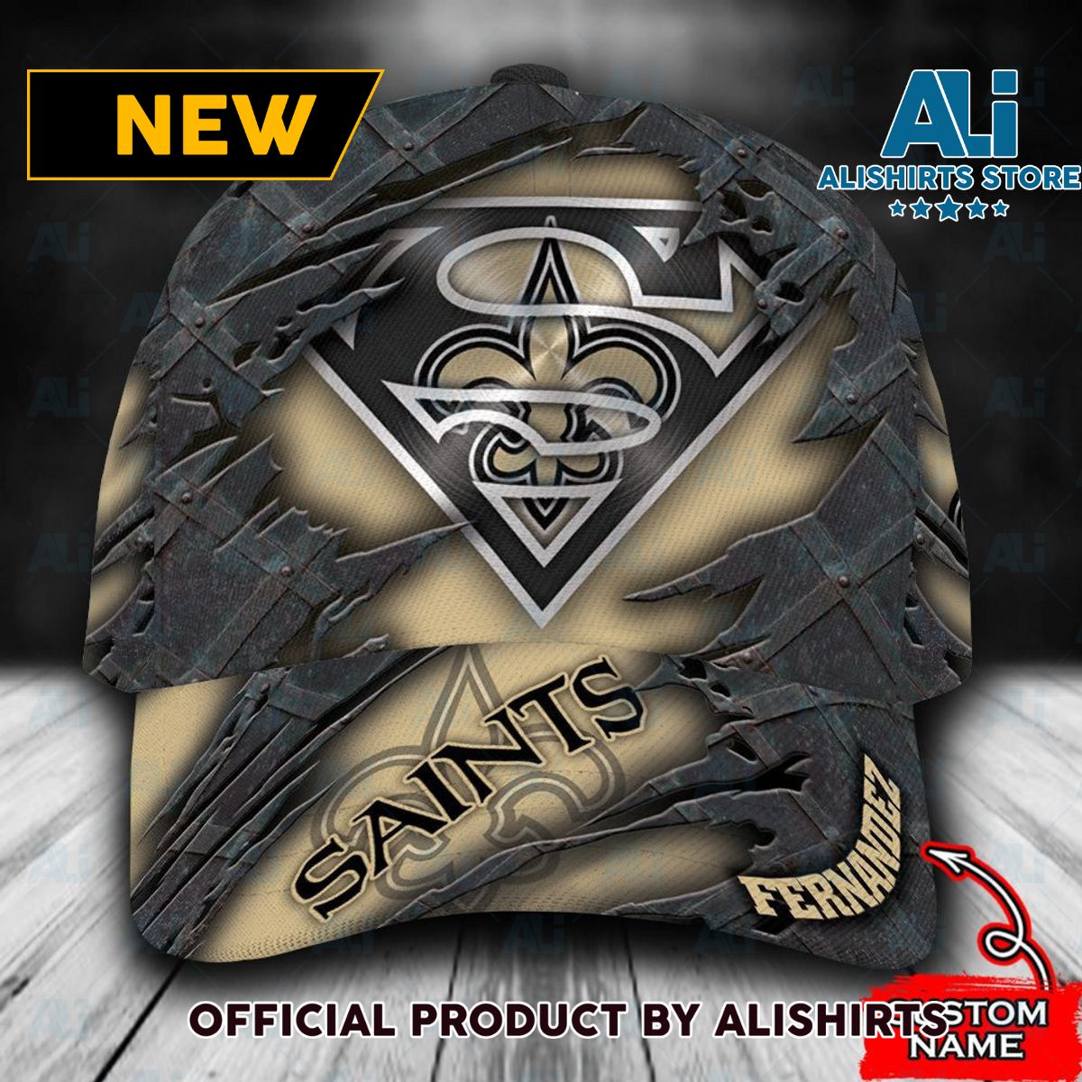 Personalized New Orleans Saints Superman Classic Cap