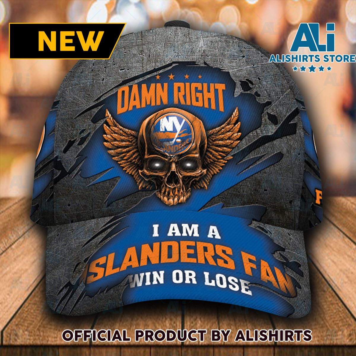 Personalized New York Islanders Damn Right Text Classic Cap