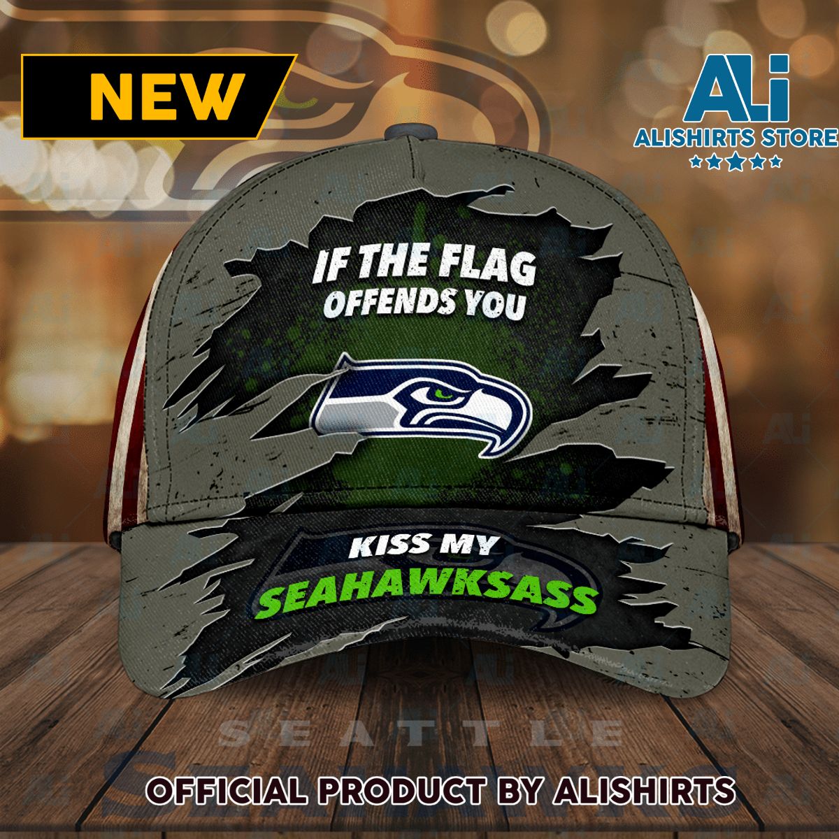 Seattle Seahawks If The Flag Offends You Kiss My Seahawksass Classic Baseball Cap