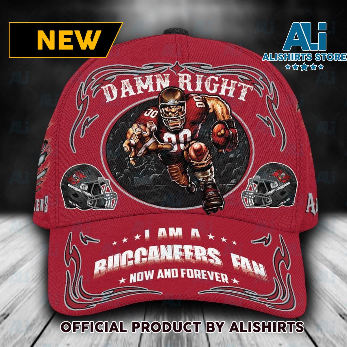 Personalized Tampa Bay Buccaneers Mascot Damn Right Classic Cap