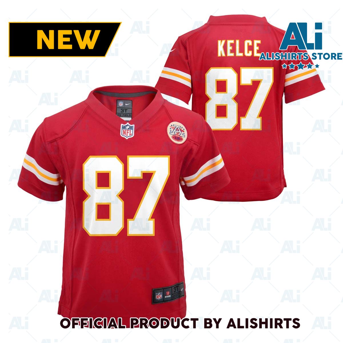 Nike Toddler Kansas City Chiefs Travis Kelce  87 Replica NFL Football Jersey