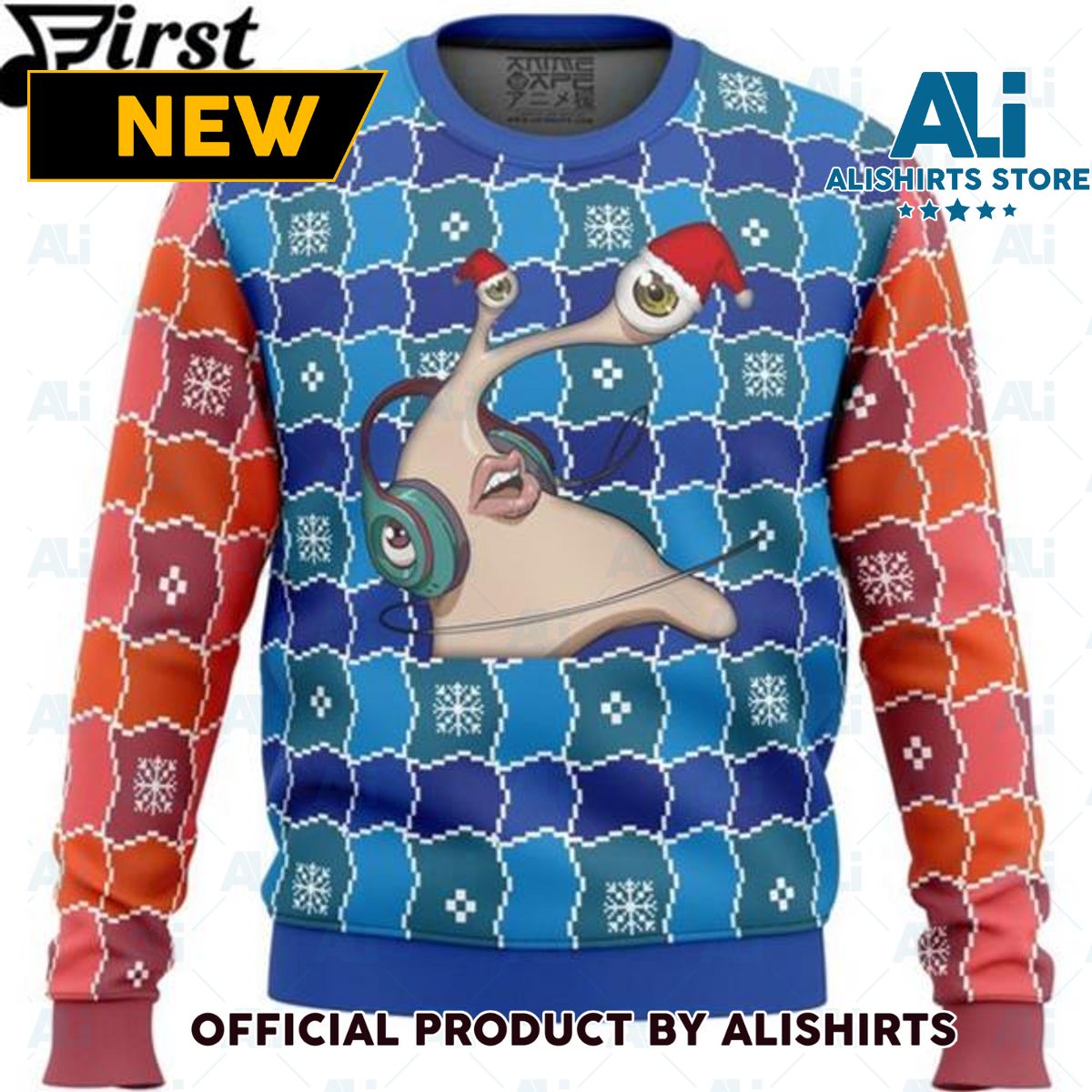 Anime Sweater Migi Parasyte Ugly Christmas Sweater