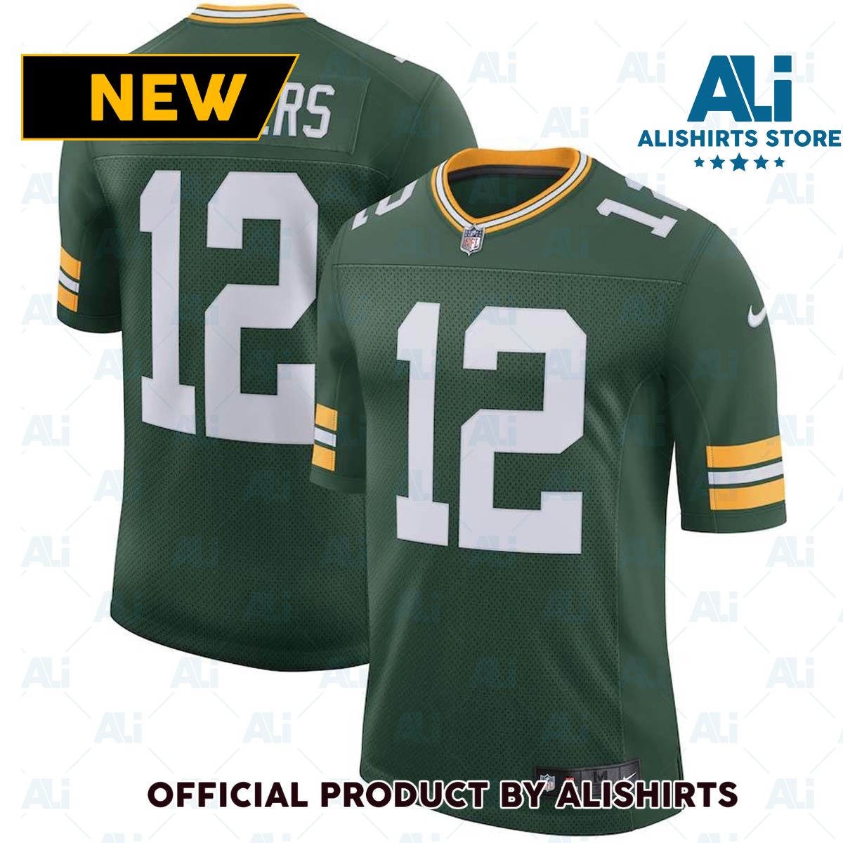 Nike Green Bay Packers Aaron Rodgers  12 Limited NFL Football Jersey