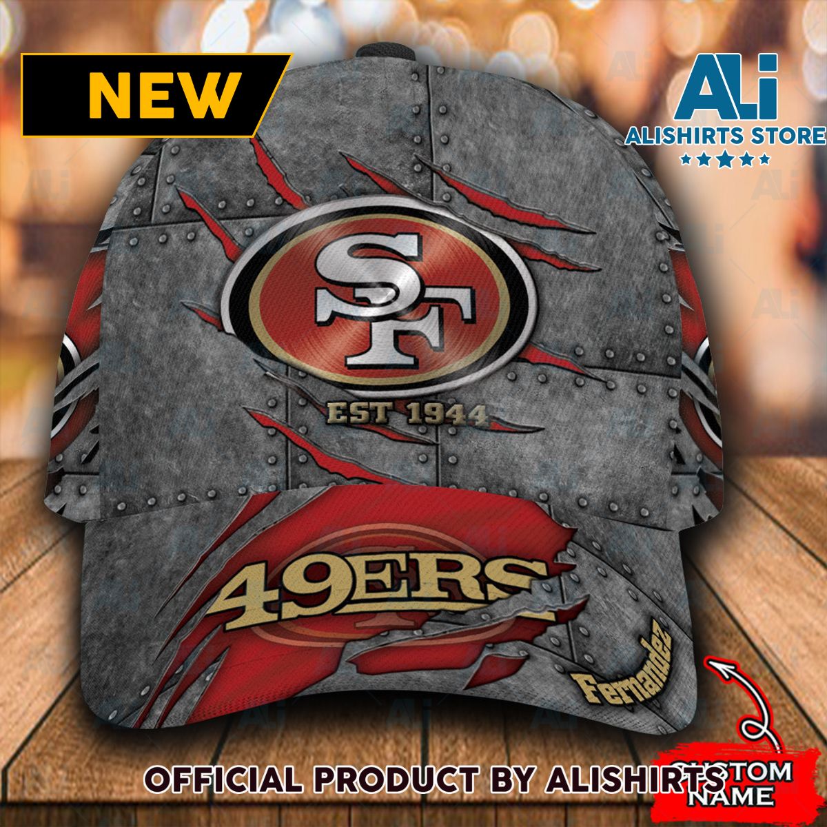 Personalized San Francisco 49ers Rivet Classic Cap