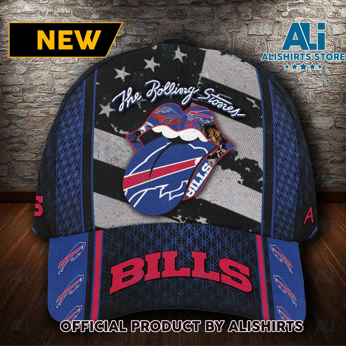 Personalized Buffalo Bills The Rolling Stones Classic Cap