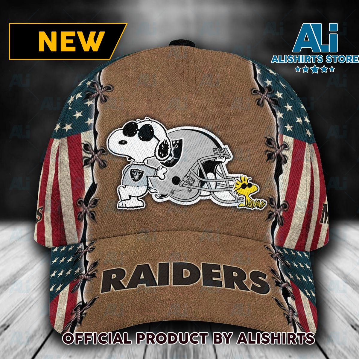 Personalized Las Vegas Raiders Snoopy Classic Cap