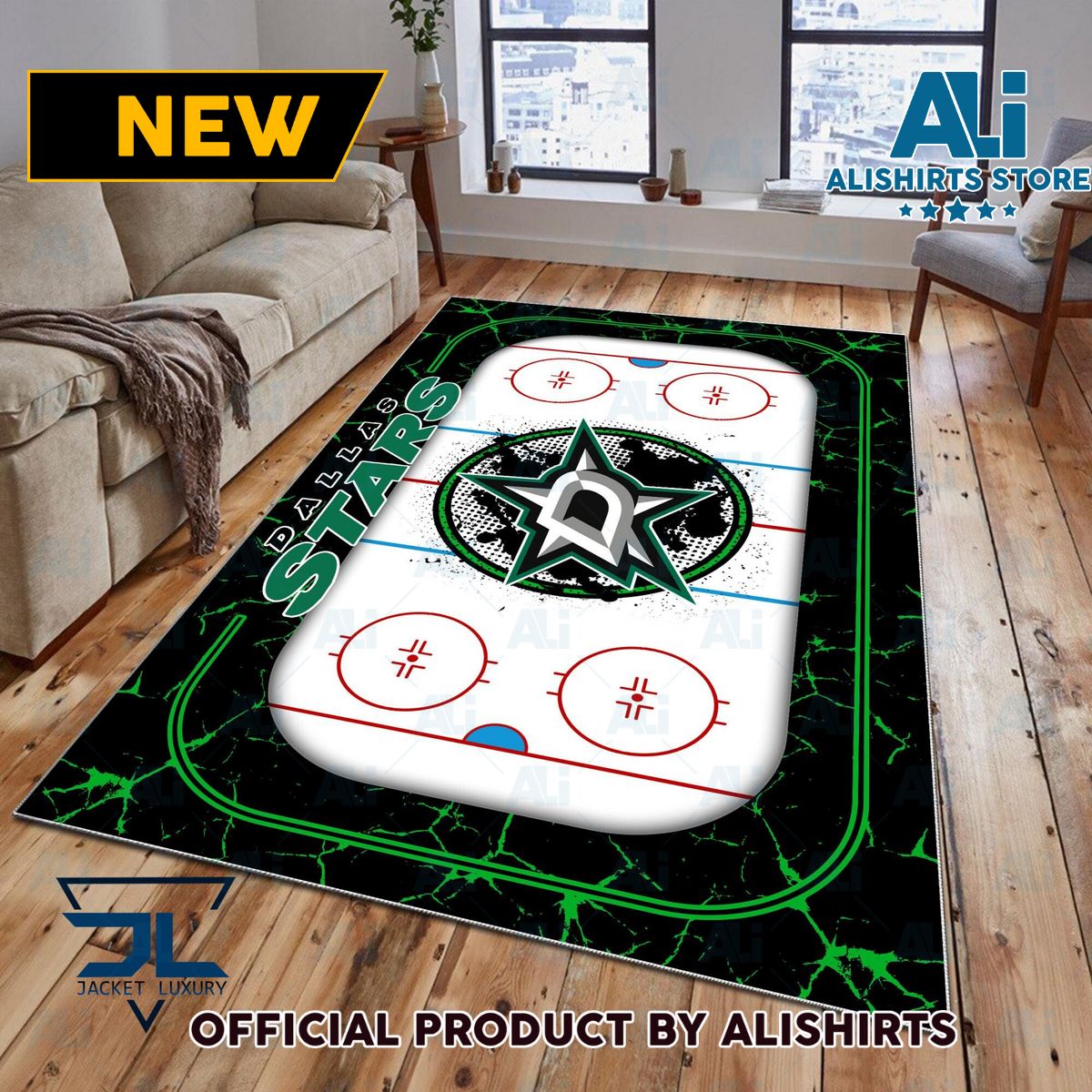Dallas Stars NHL team Rug Carpet