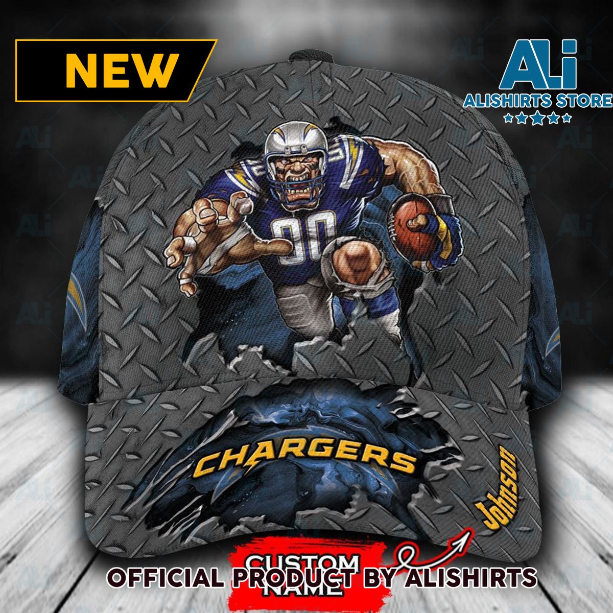 Personalized Los Angeles Chargers Mascot Classic Cap