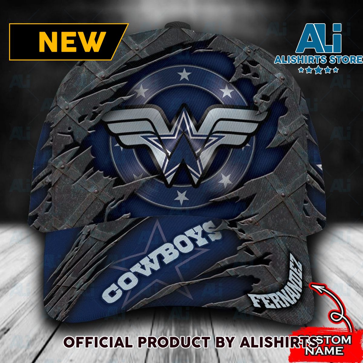 Personalized Dallas Cowboys Wonder Woman Classic Cap