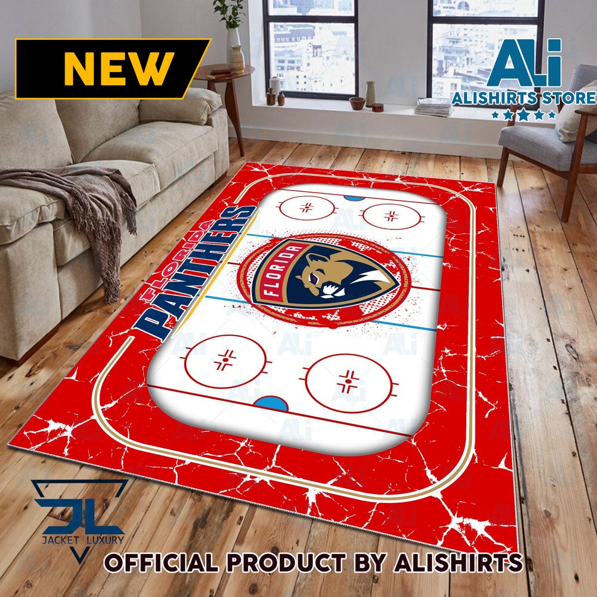 Florida Panthers NHL team Rug Carpet