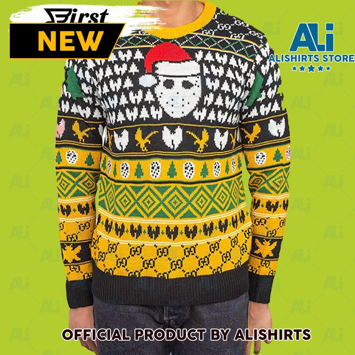 Face Wu Tang Symbol Wu Tang Ugly Christmas Sweater