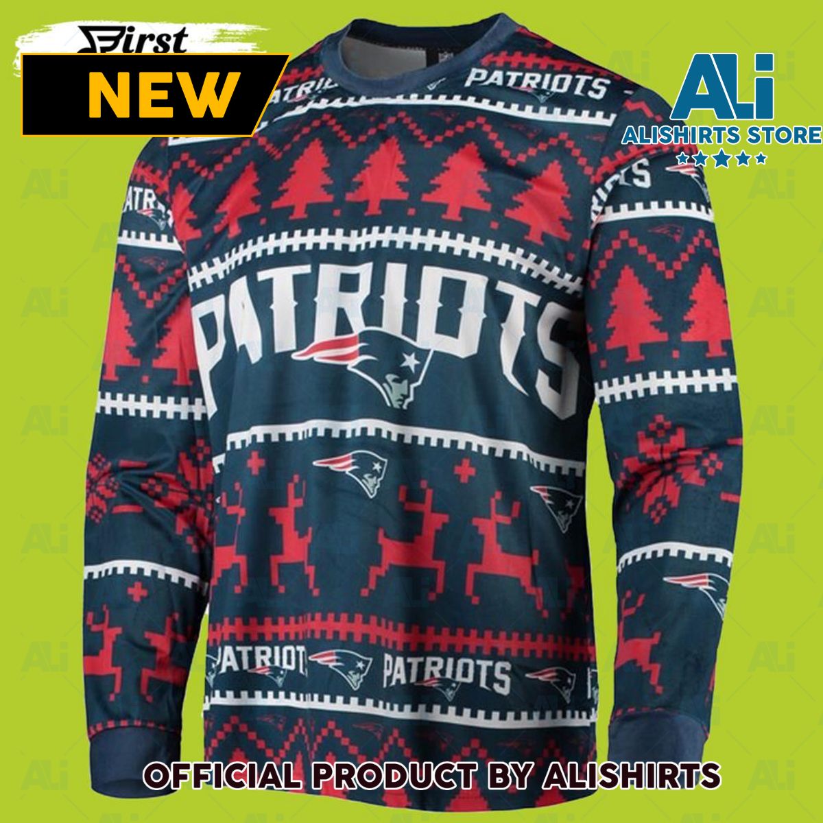 Patriots Logo New England Patriots Ugly Christmas Sweater