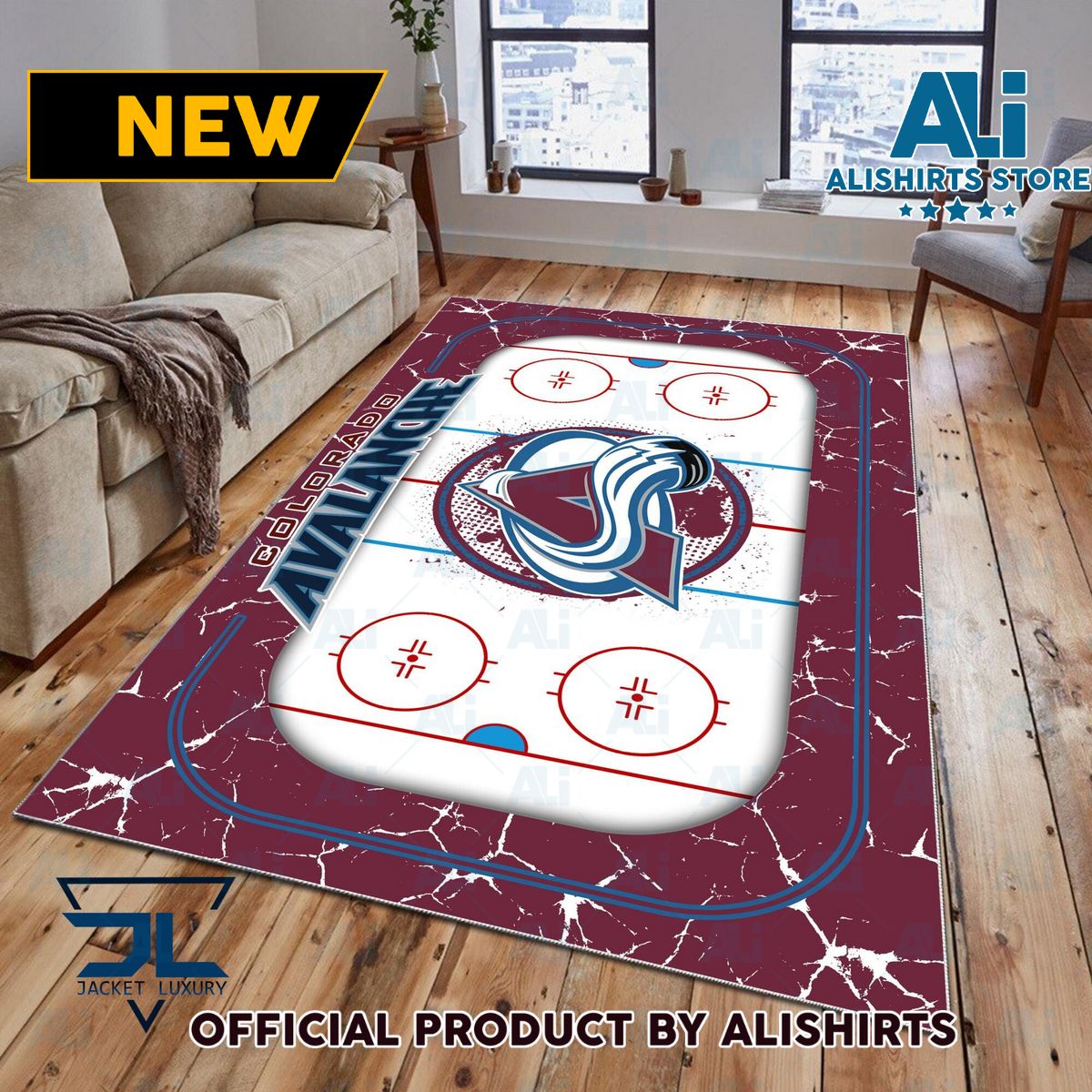 Colorado Avalanche NHL team Rug Carpet