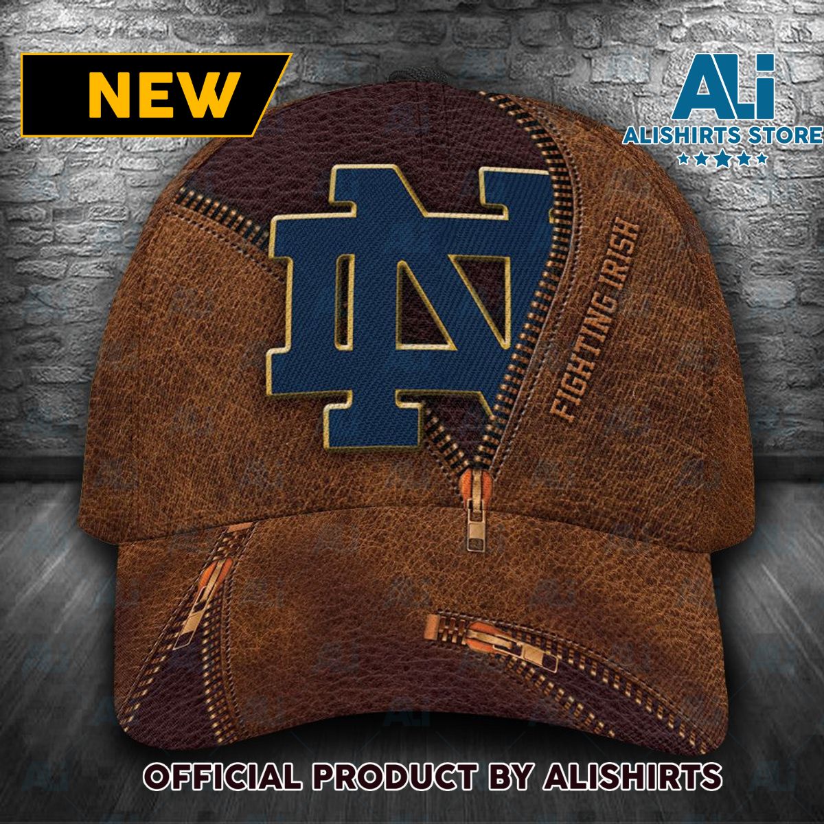 Personalized Notre Dame Fighting Irish Zip Classic Cap