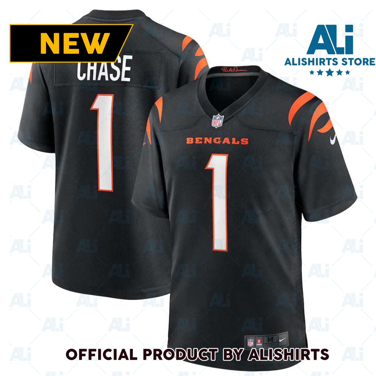 Nike Cincinnati Bengals JaMarr Chase  1 Ja'Marr Chase Game NFL Football Jersey