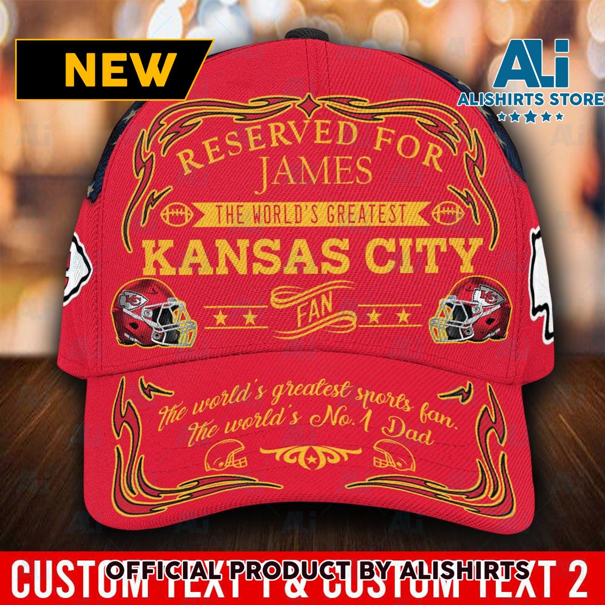 Personalized Kansas City Chiefs World Greatest Fan Classic Cap