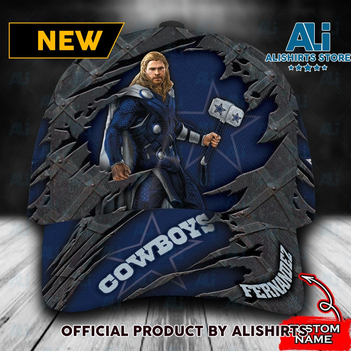 Personalized Dallas Cowboys Thor Classic Cap