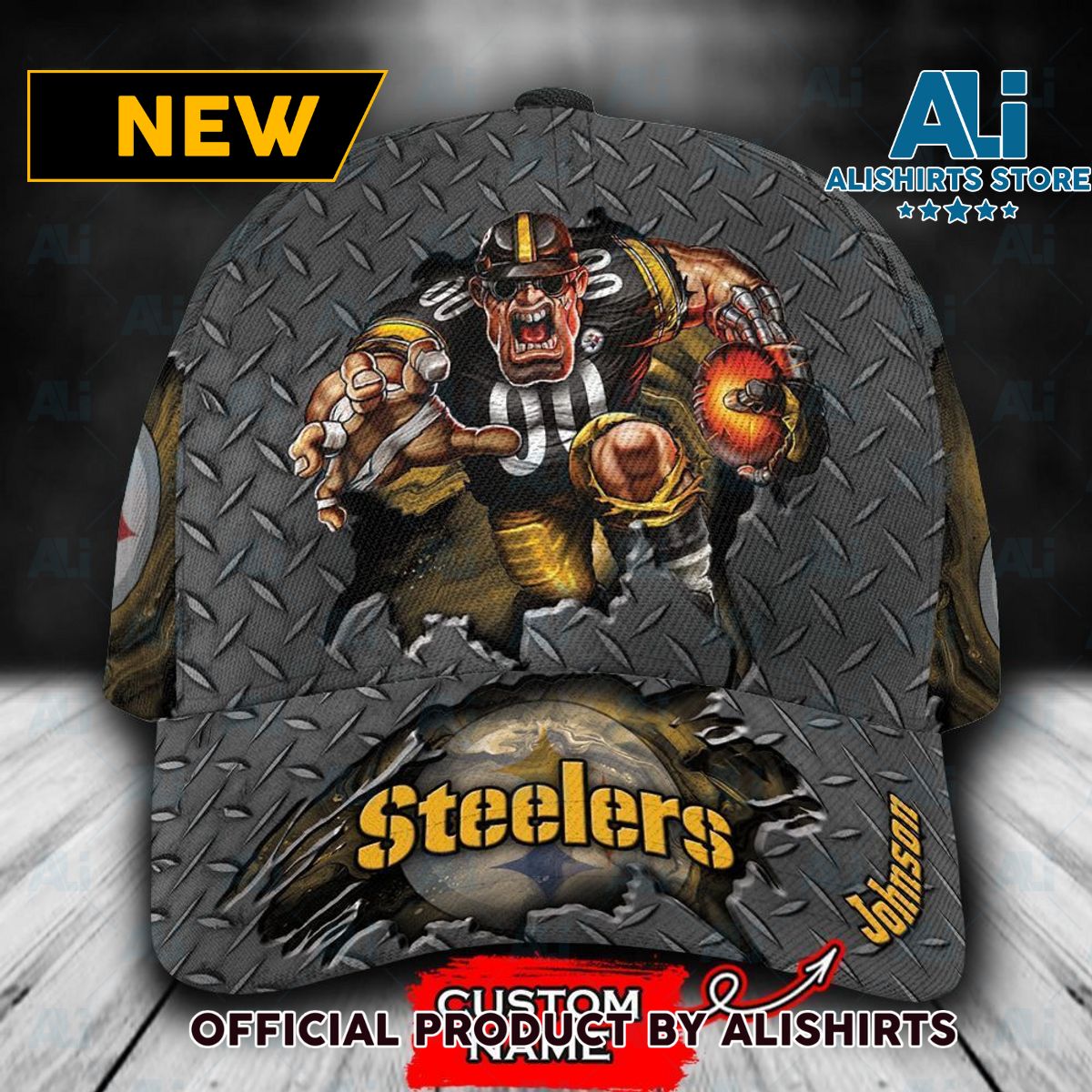 Personalized Pittsburgh Steelers Mascot Classic Cap