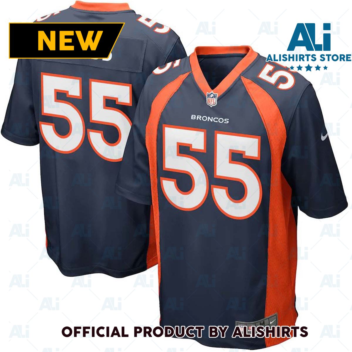 Nike Denver Broncos Bradley Chubb  55 Game NFL Football Jersey