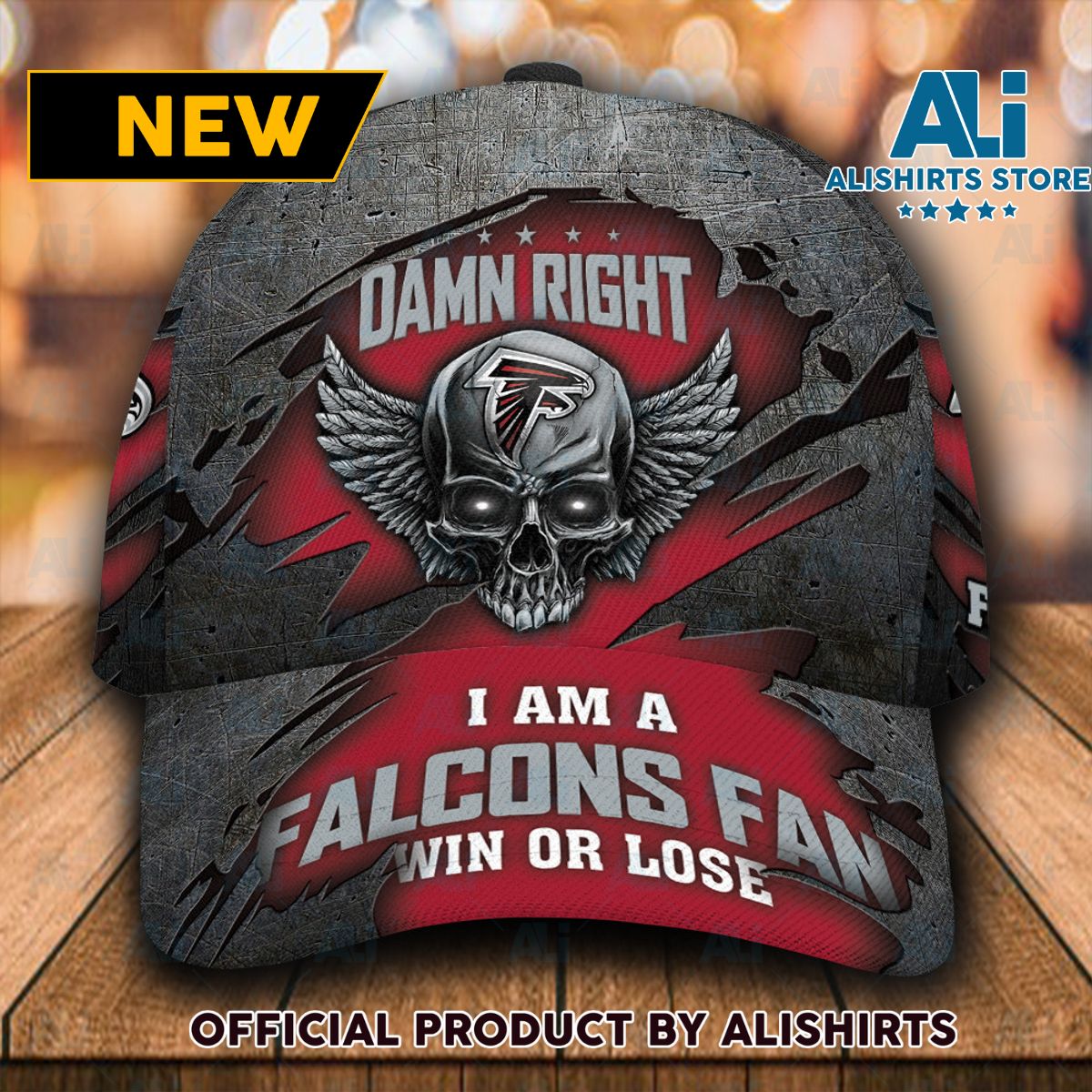 Personalized Atlanta Falcons Dam Right Text Classic Cap