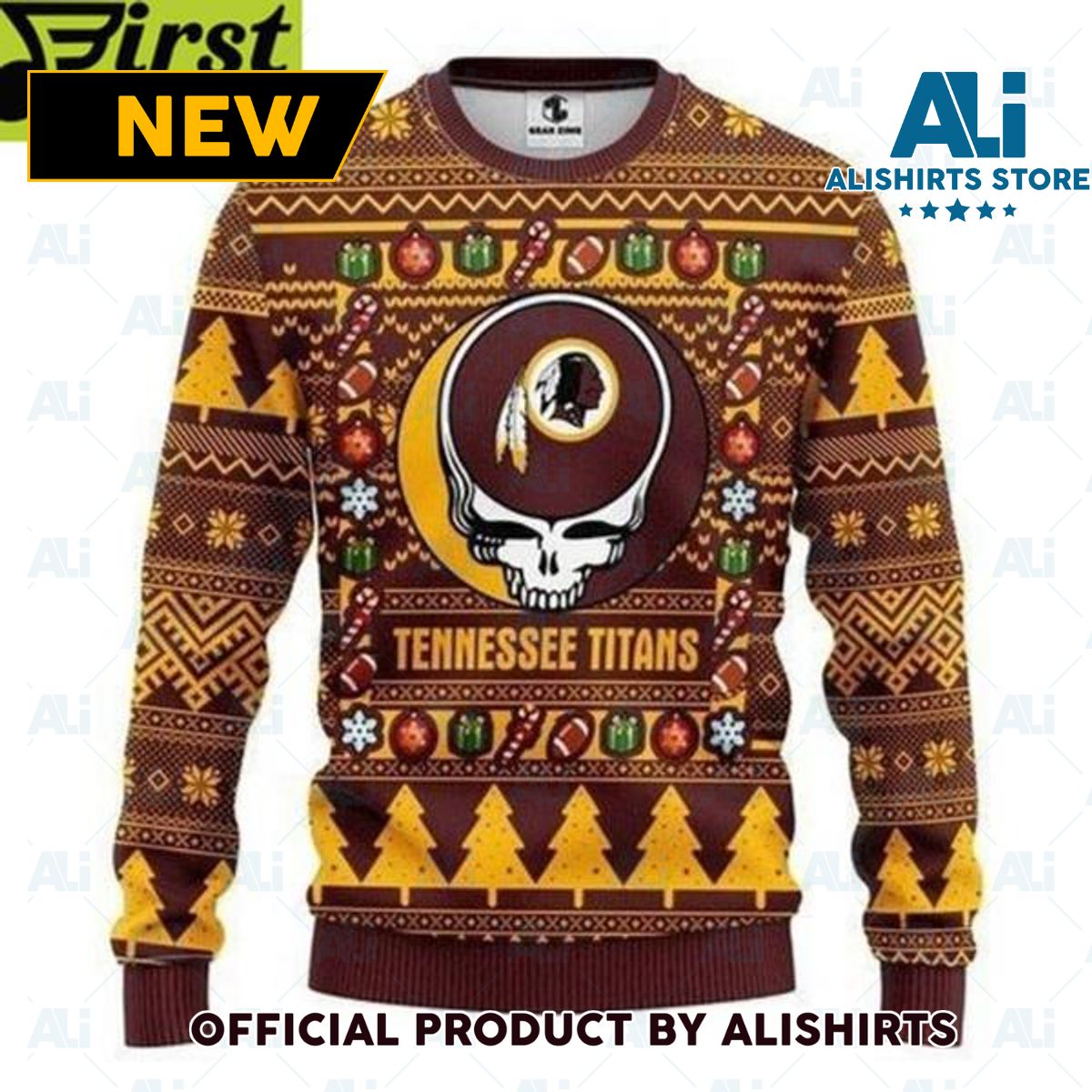 Washington Redskins Grateful Dead For Christmas Sweater