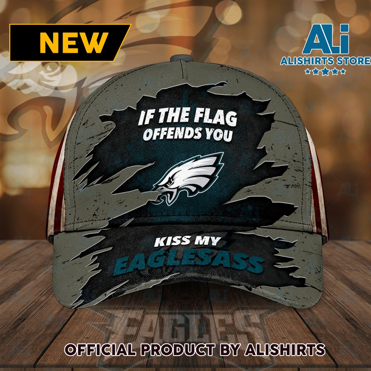Philadelphia Eagles If The Flag Offends You Kiss My Eaglesass Classic Baseball Cap