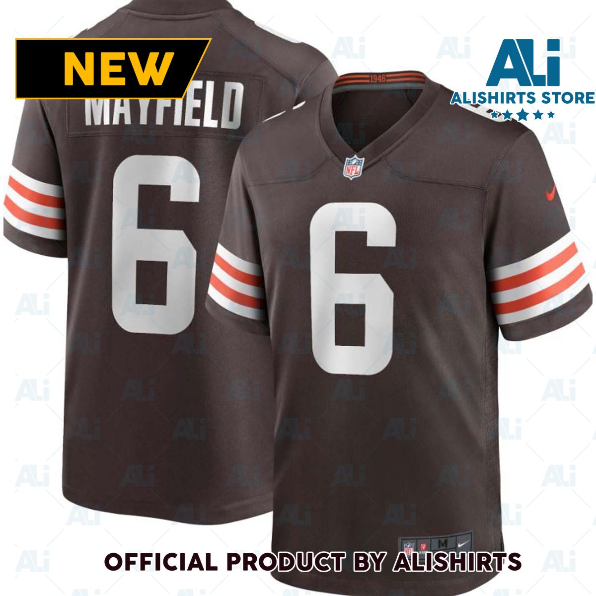 Nike Cleveland Browns Baker Mayfield  6 Game NFL Football Jersey