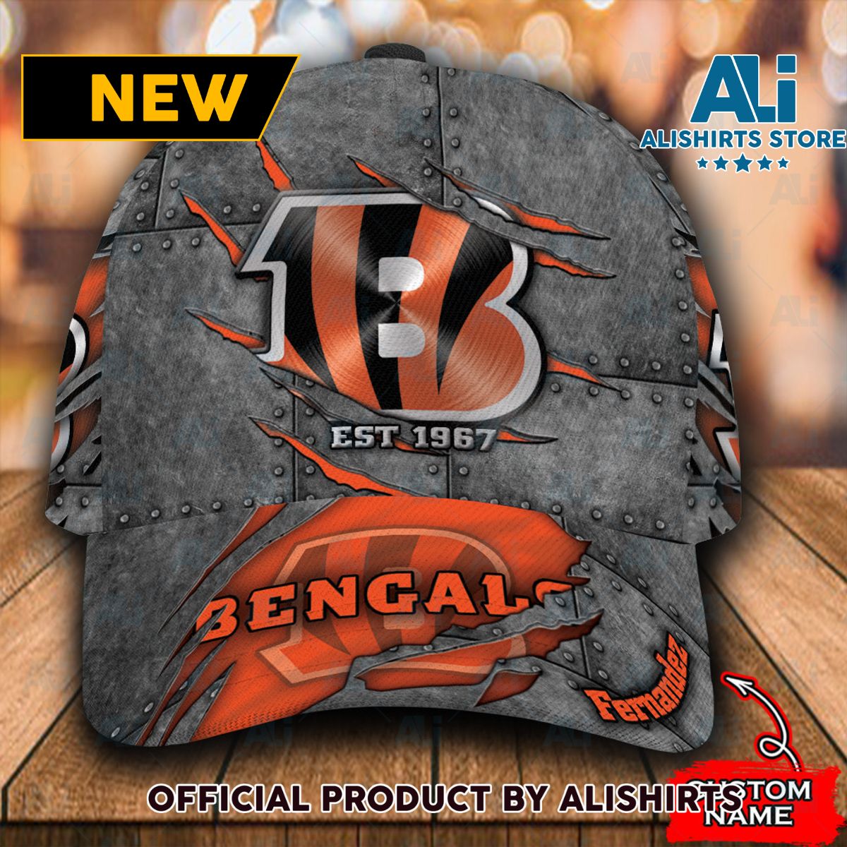 Personalized Cincinnati Bengals Classic Cap