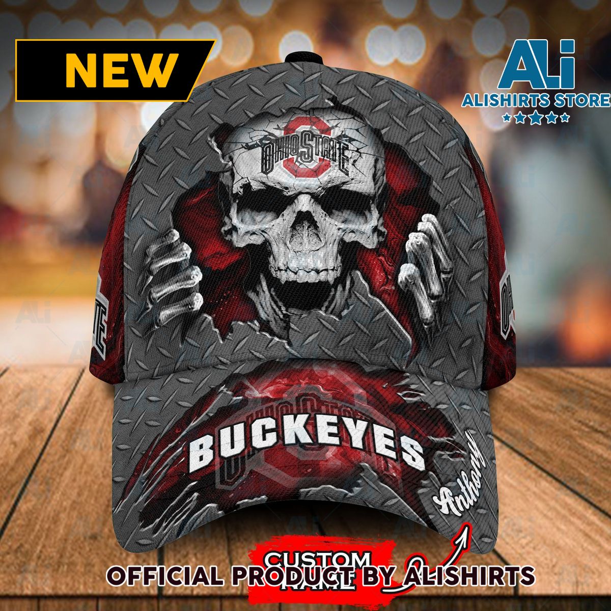 Personalized Ohio State Buckeyes Skeleton Classic Cap