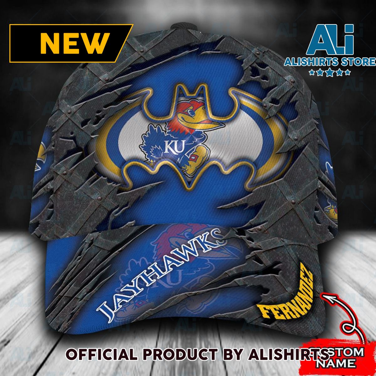 Personalized Kansas Jayhawks Batman Classic Cap