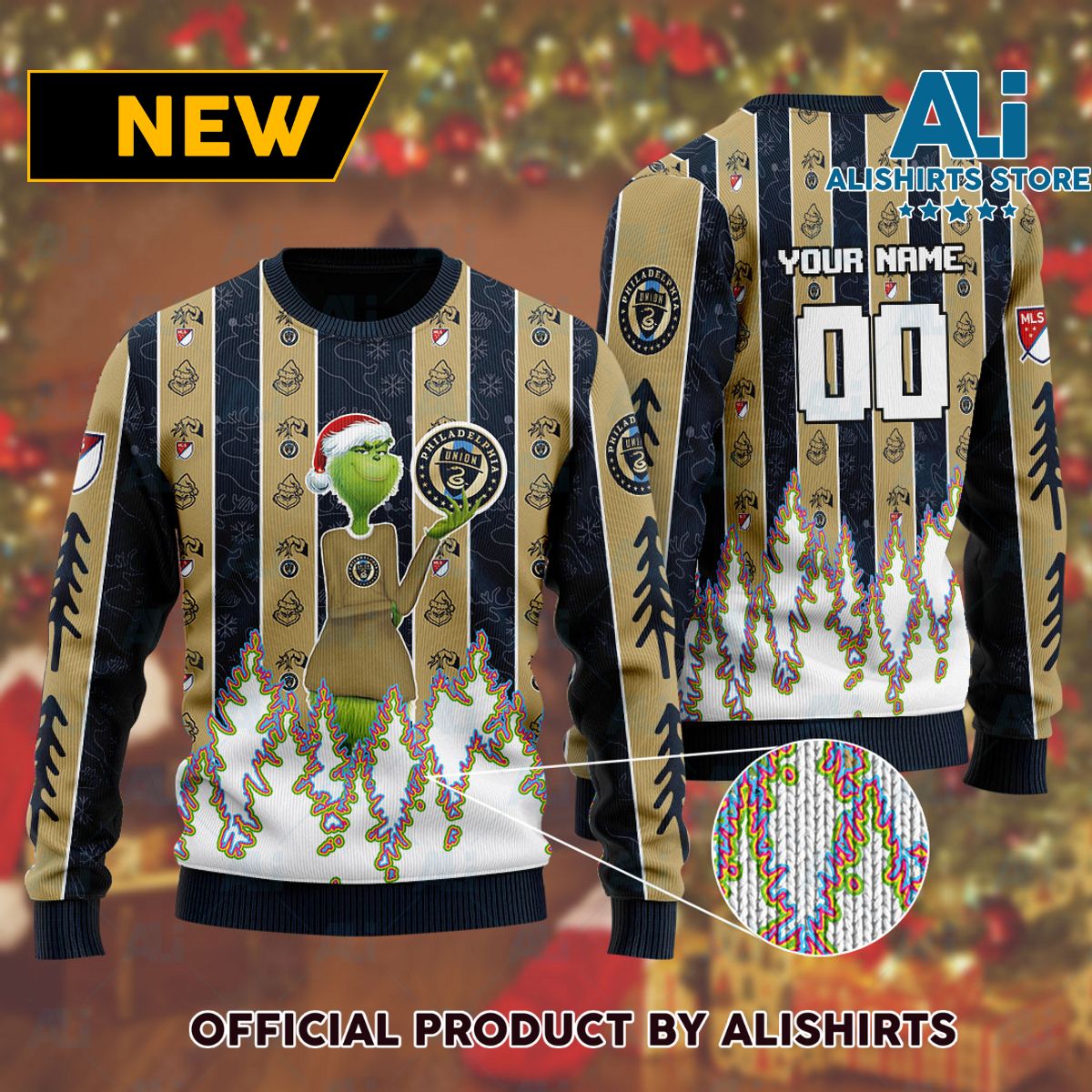 MLS Philadelphia Union Ugly Christmas Sweater