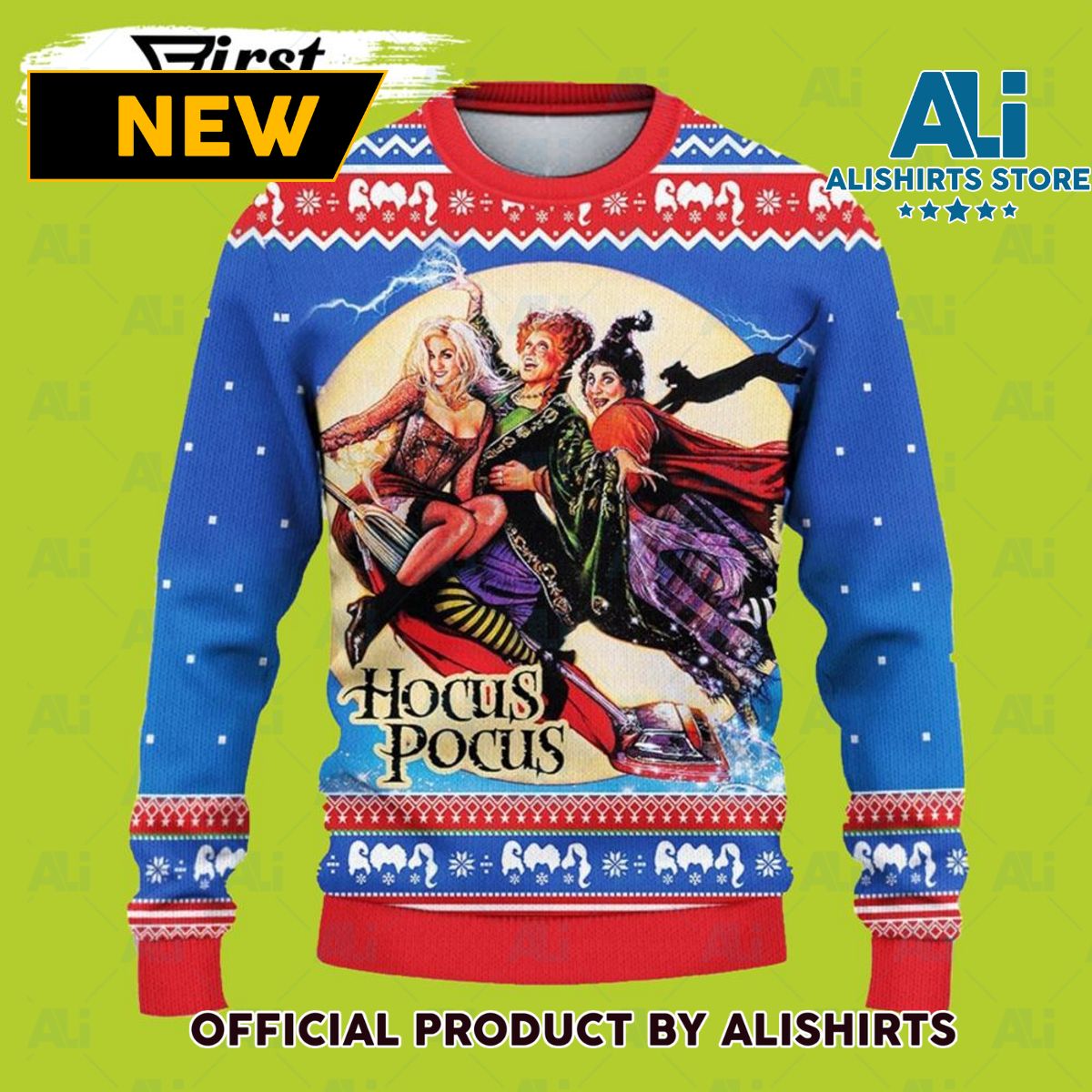 Merry Hocus Pocus Ugly Christmas Sweater