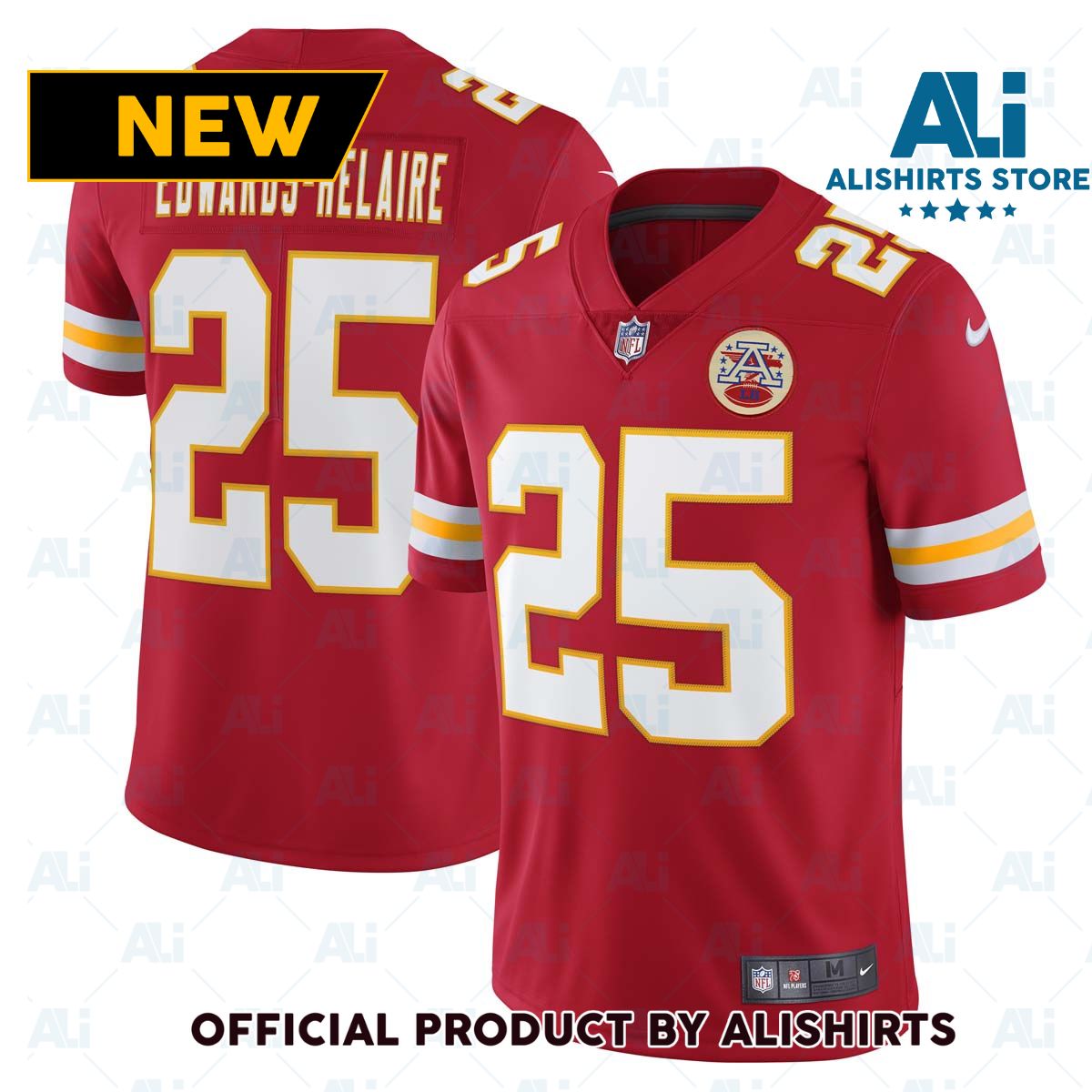 Nike Kansas City Chiefs Clyde Edwards-Helaire  25 Limited NFL Football Jersey