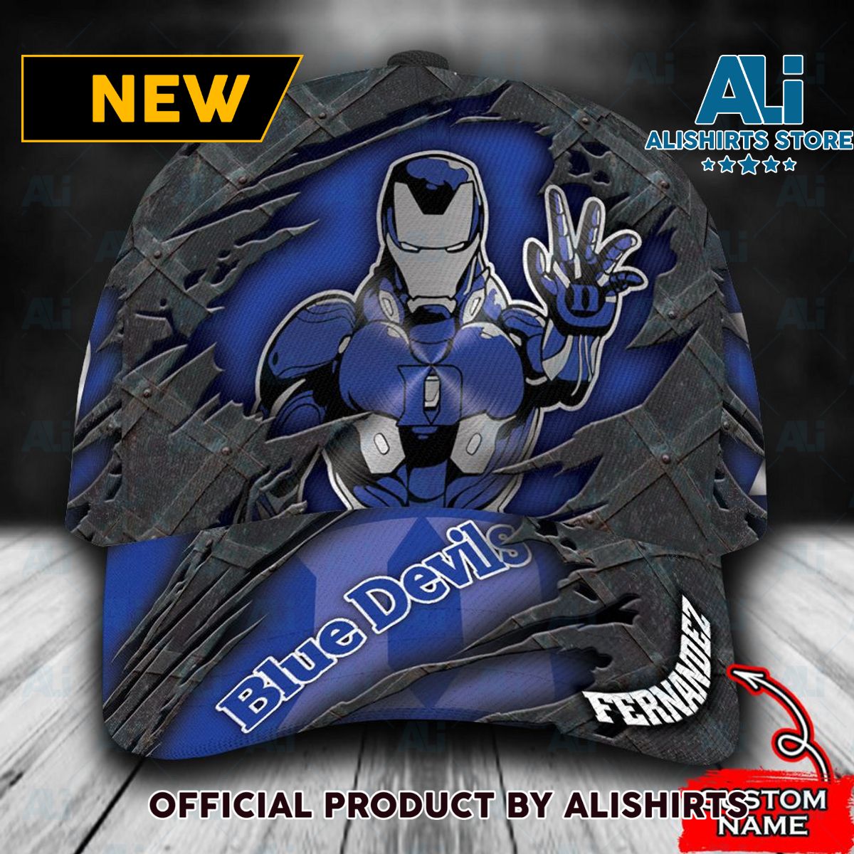 Personalized Duke Blue Devils Iron Man Classic Cap