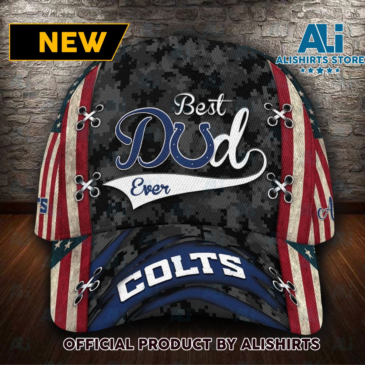 Personalized Indianapolis Colts Best Dad Classic Cap