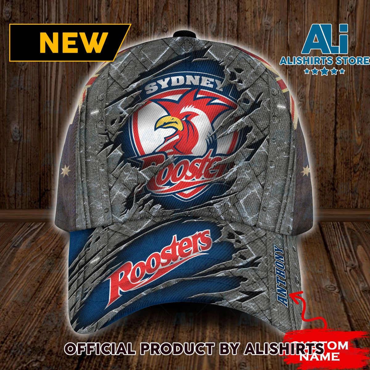 Personalized Sydney Roosters Classic Cap