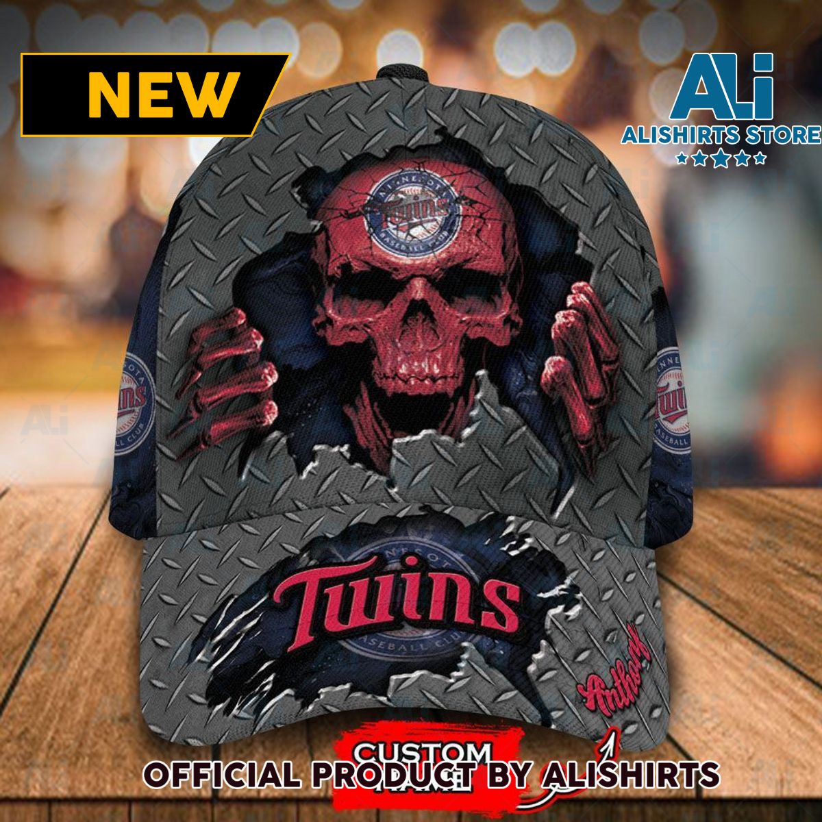 Personalized Minnesota Twins Skeleton Classic Cap