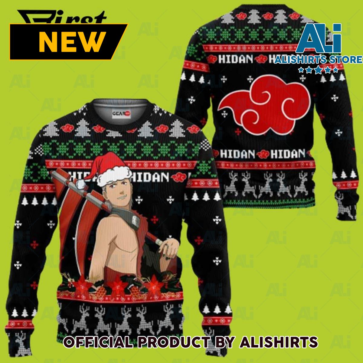 Akatsuki Hidan Ugly Christmas Sweater Custom Narutos